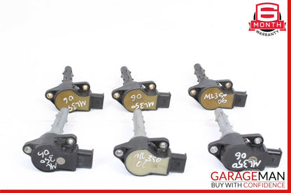 06-10 Mercedes W251 R350 CLK350 Delphi Ignition Coil Spark Plug Set of 6 pc OEM
