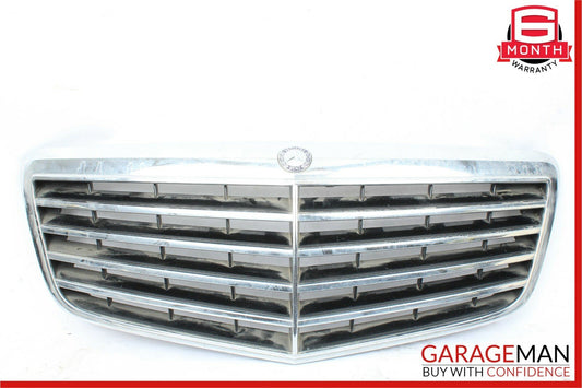 07-09 Mercedes W211 E320 E550 Front Center Bumper Grill Grille Trim Cover Panel