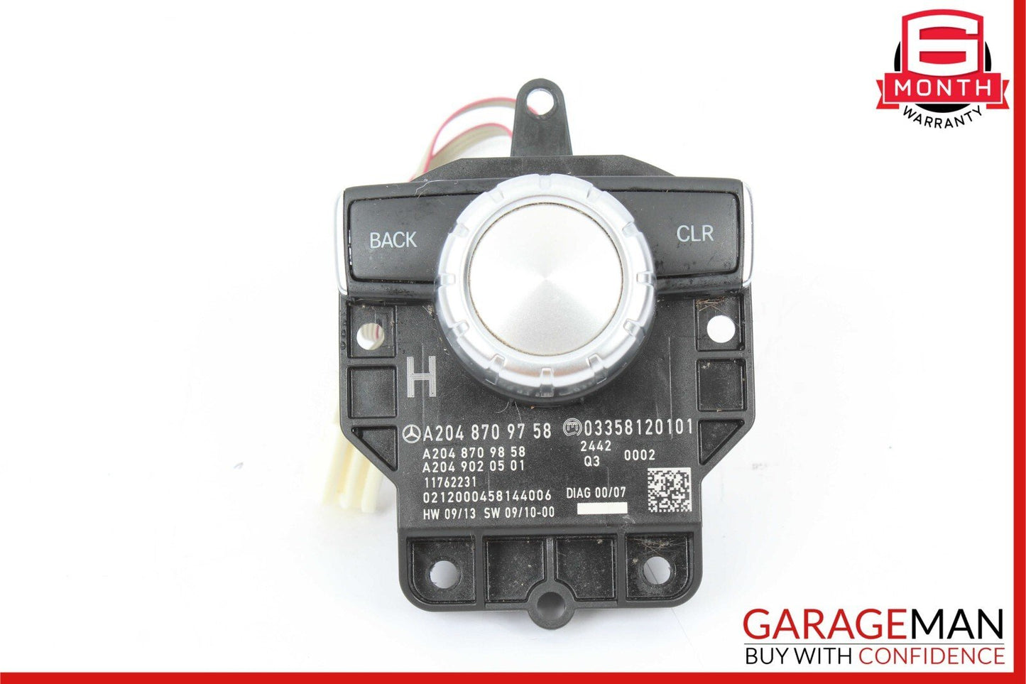 12-15 Mercedes W212 E400 C300 Console Head Unit Controller Knob Multi Switch OEM