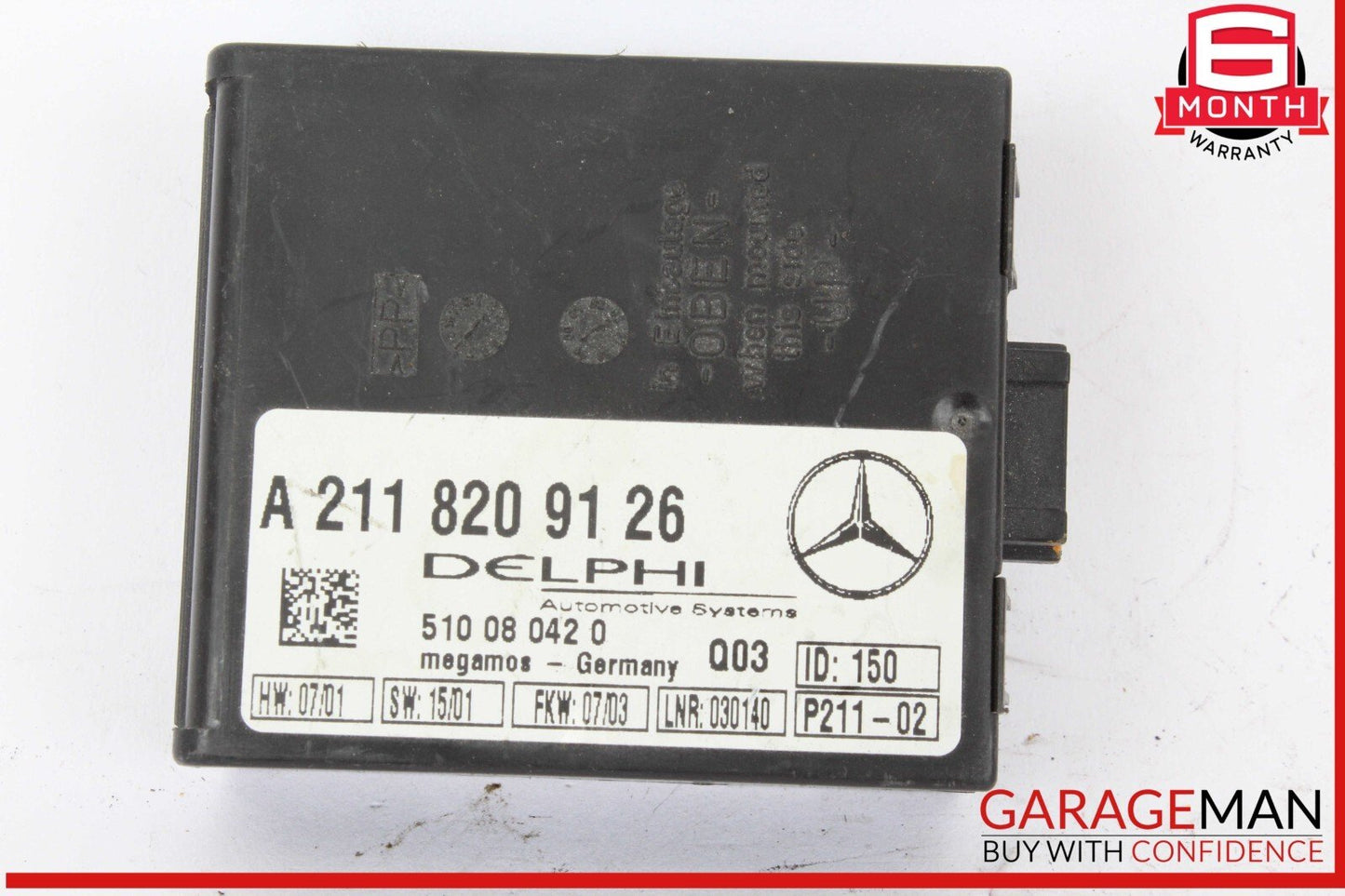 03-12 Mercedes R230 SL500 Anti Theft Alarm Signal Computer Control Module Unit
