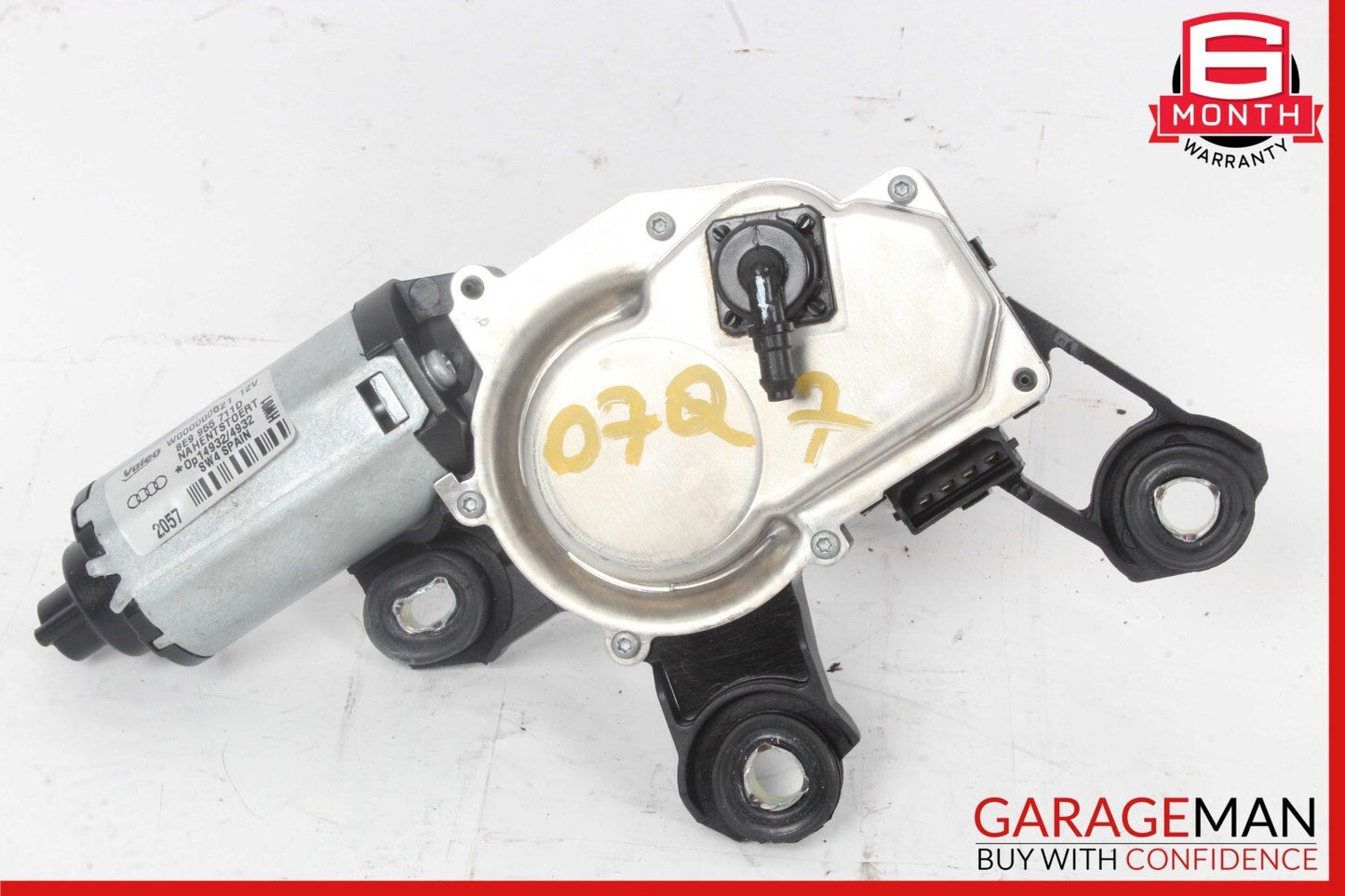 07-09 Audi Q7 4L Rear Trunk Lid / Hatch Windshield Wiper Motor 8E9955711D OEM