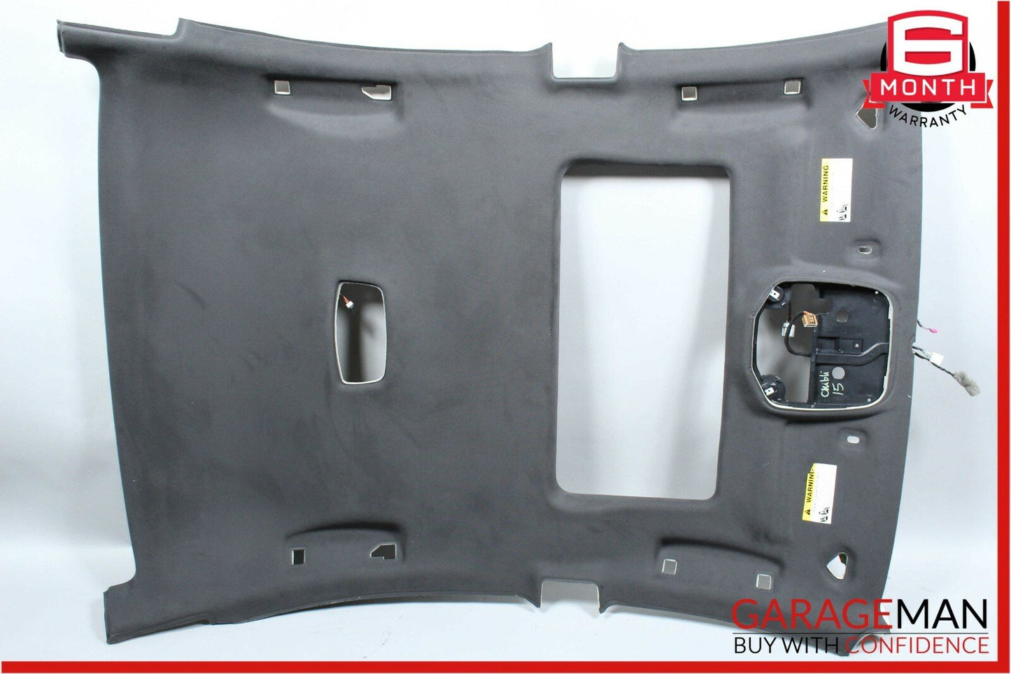 14-17 Maserati Ghibli S Interior Top Upper Roof Headliner Trim Panel Cover Suede