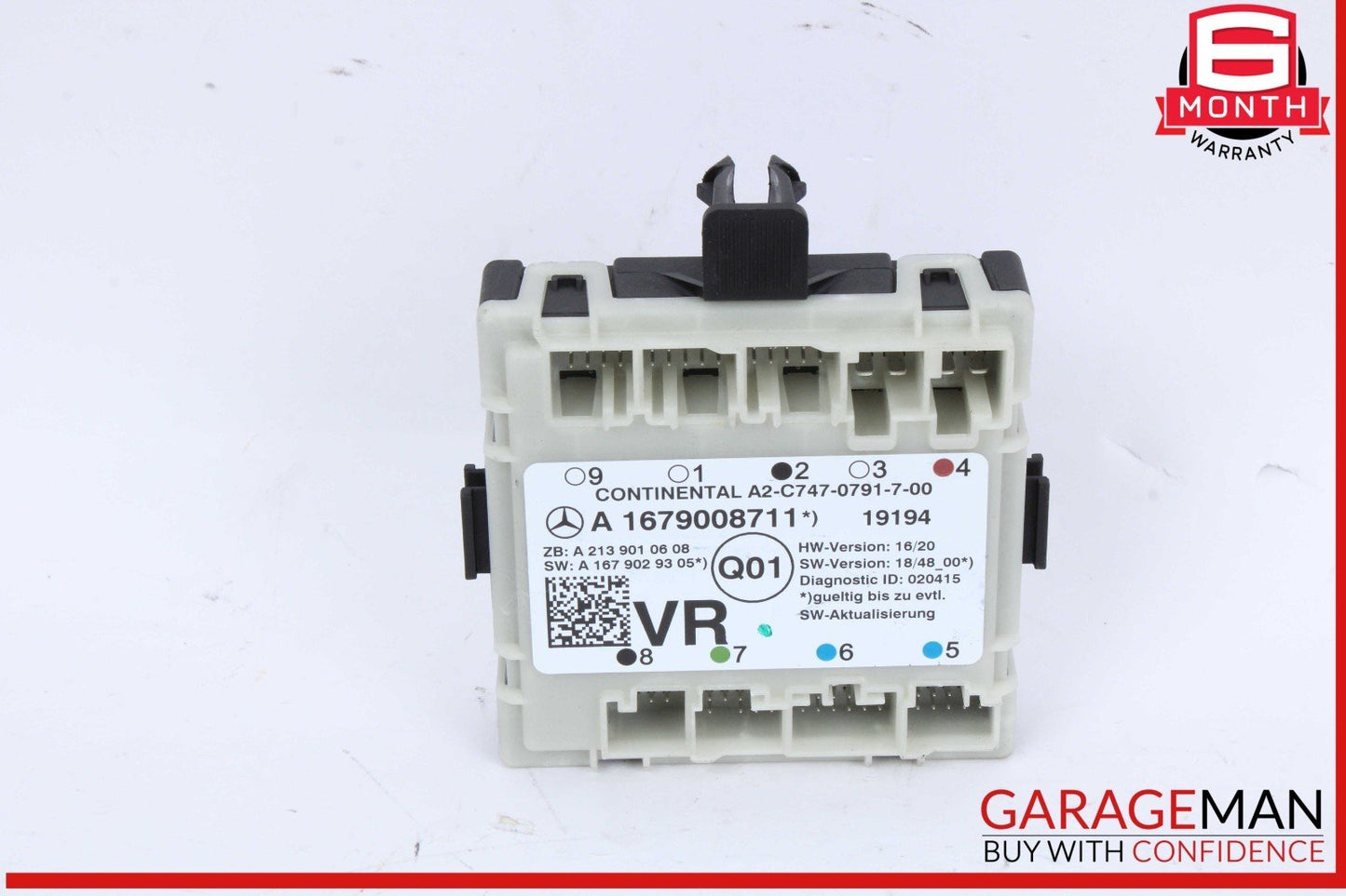 16-22 Mercedes W205 C300 GLC300 Front Right Side Door Control Module Unit OEM