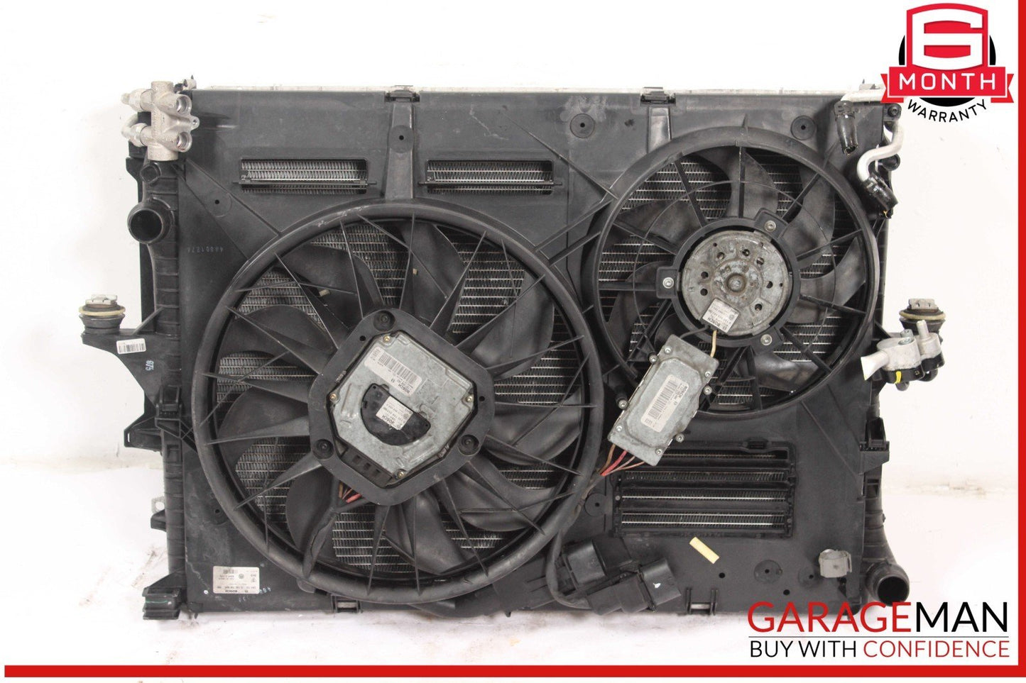 03-10 Porsche Cayenne 955 957 Engine Coolant Radiator w/ Oil Cooler Assembly OEM
