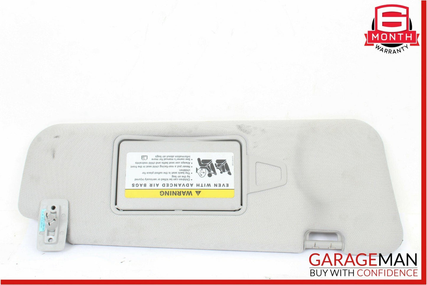 06-11 Mercedes W219 CLS500 Front Right Side Sunvisor Sun Visor Shade Suede Gray