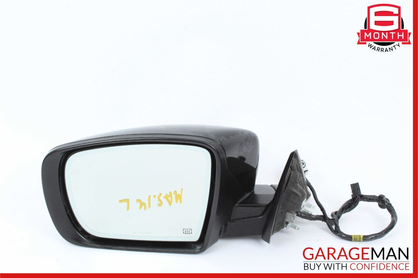 14-17 Maserati Ghibli Front Left Driver Side Mirror Door Rear View Black OEM