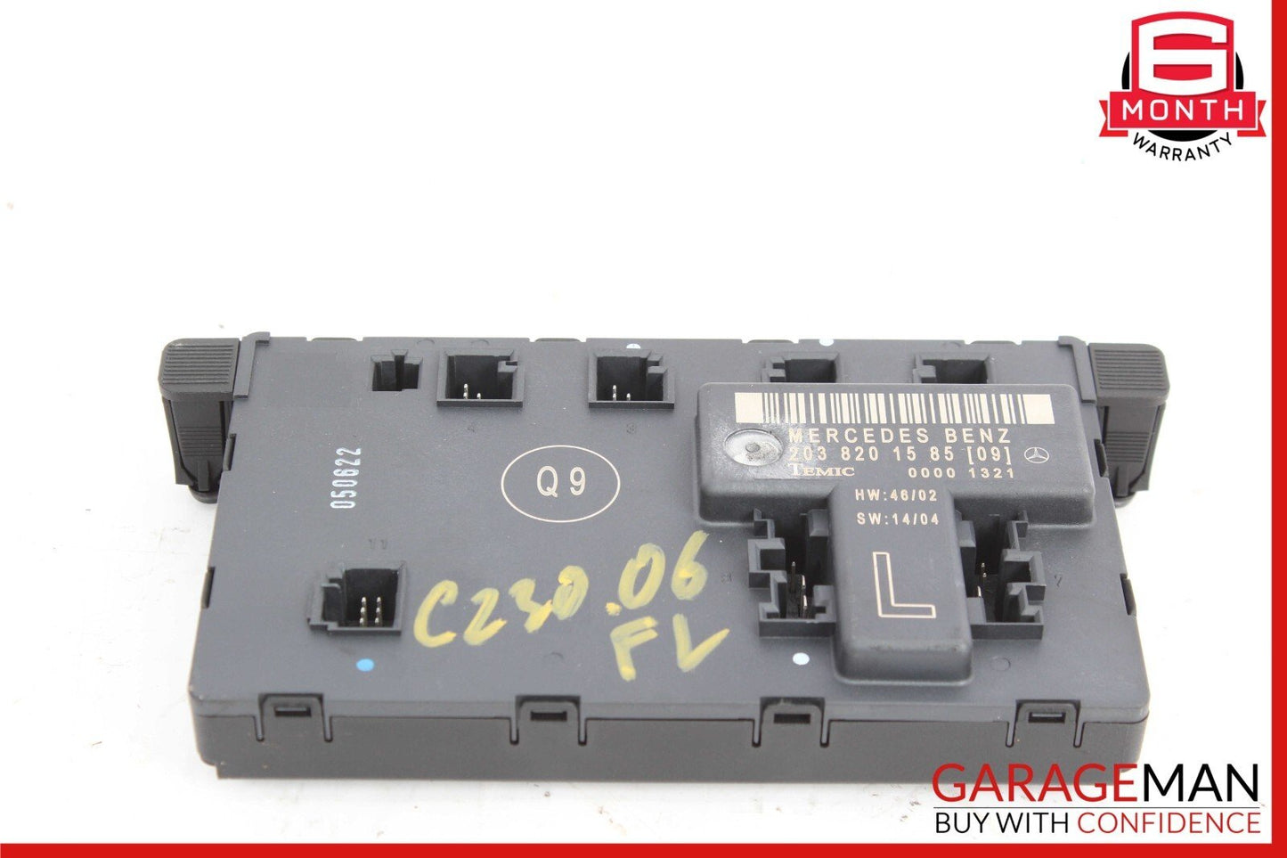 01-07 Mercedes W203 C230 C280 C320 Front Left Door Control Module 2038201585 OEM