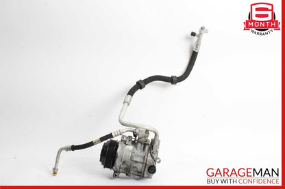 12-18 Mercedes W218 CLS550 A/C Air Conditioning Compressor Pump w/ Line Pipe OEM