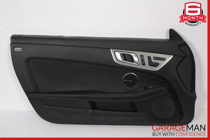 12-16 Mercedes R172 SLK350 Front Left Interior Door Panel Trim Cover Assy Black