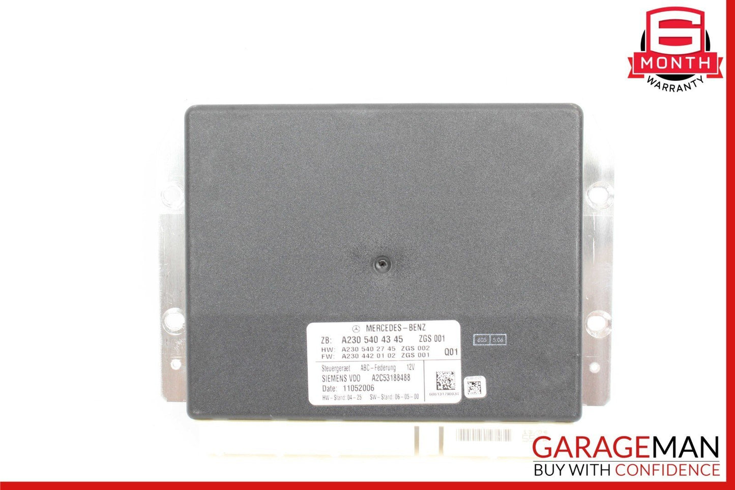 07-08 Mercedes R230 SL550 SL55 AMG ABC Suspension Active Body Control Module OEM