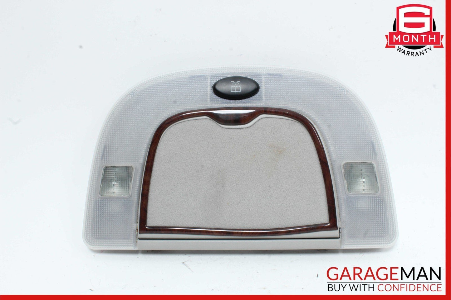00-06 Mercedes W220 S500 S65 AMG Rear Left / Right Dome Light Mirror Assy Wood