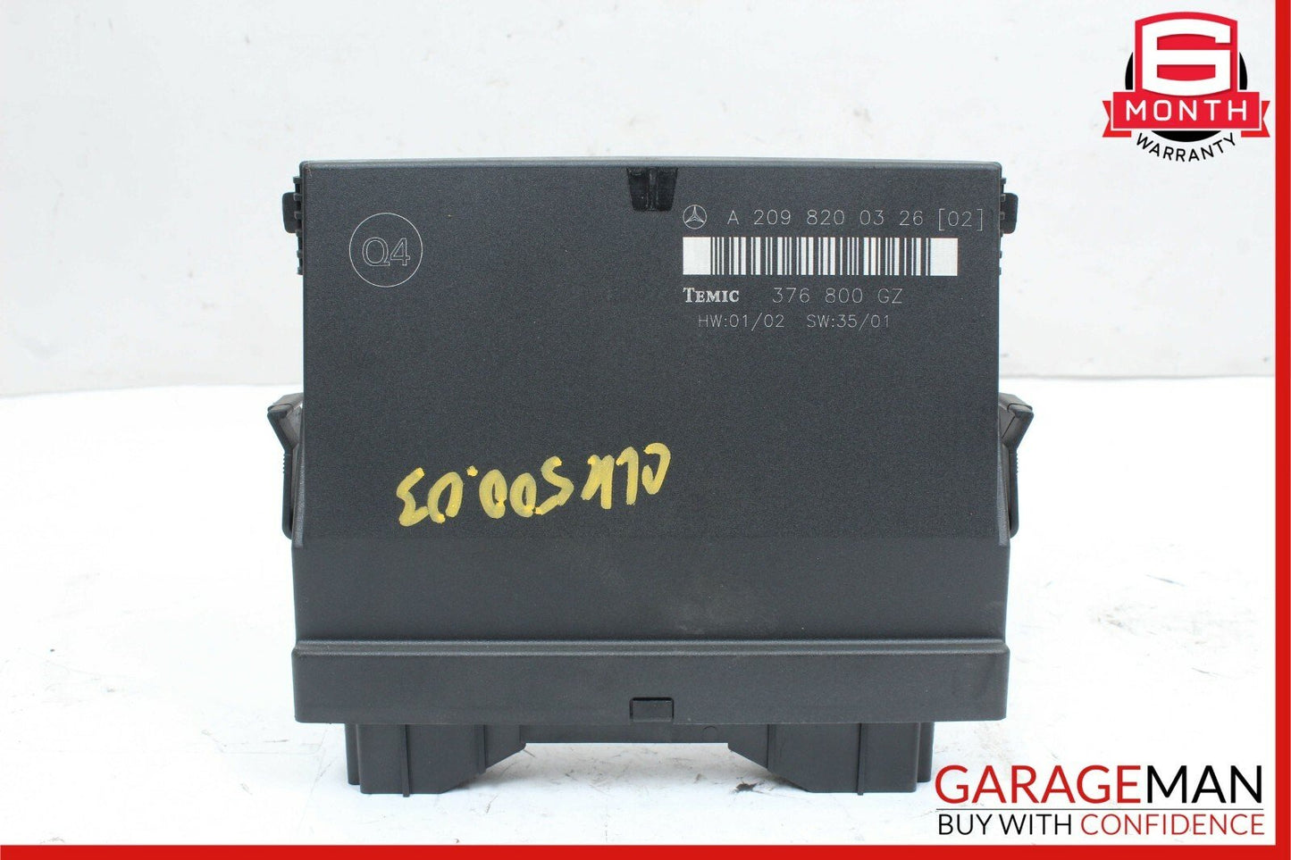 03-09 Mercedes W209 CLK500 CLK320 Rear Temic Control Module 2098200326 OEM