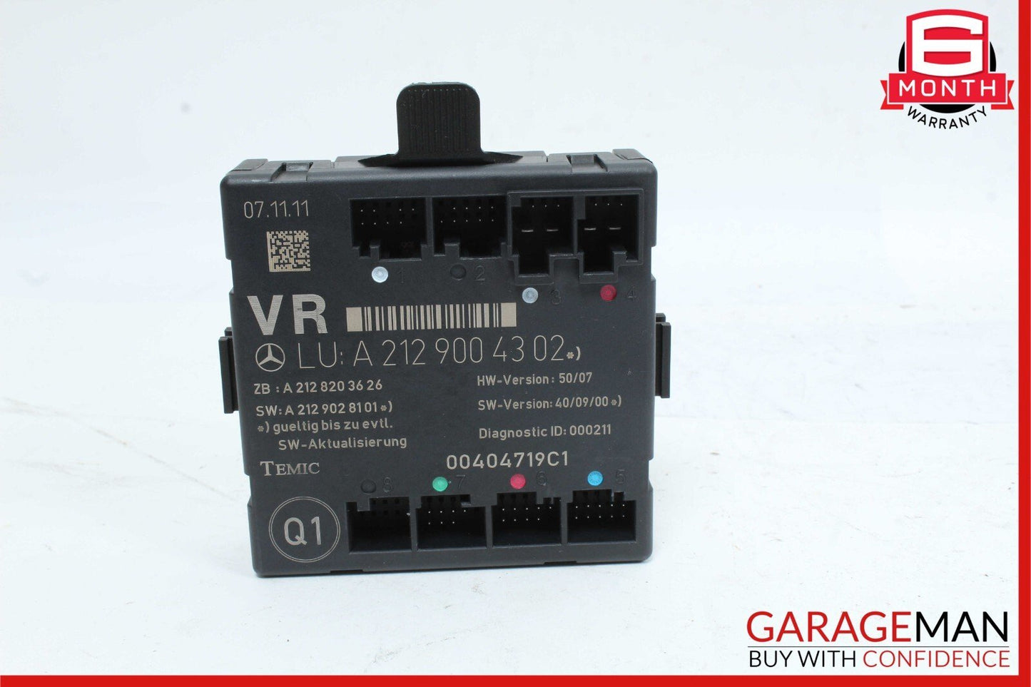 08-18 Mercedes W204 C300 E400 Front Right Passenger Door Control Module Unit OEM