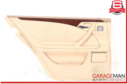 96-02 Mercedes W210 E320 Rear Left Driver Side Interior Door Panel Trim OEM