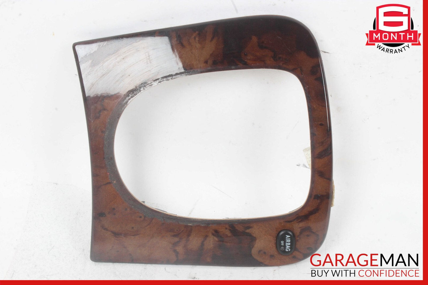 00-06 Mercedes W220 S430 S55 AMG Center Console Shift Shifter Trim Bezel Wood