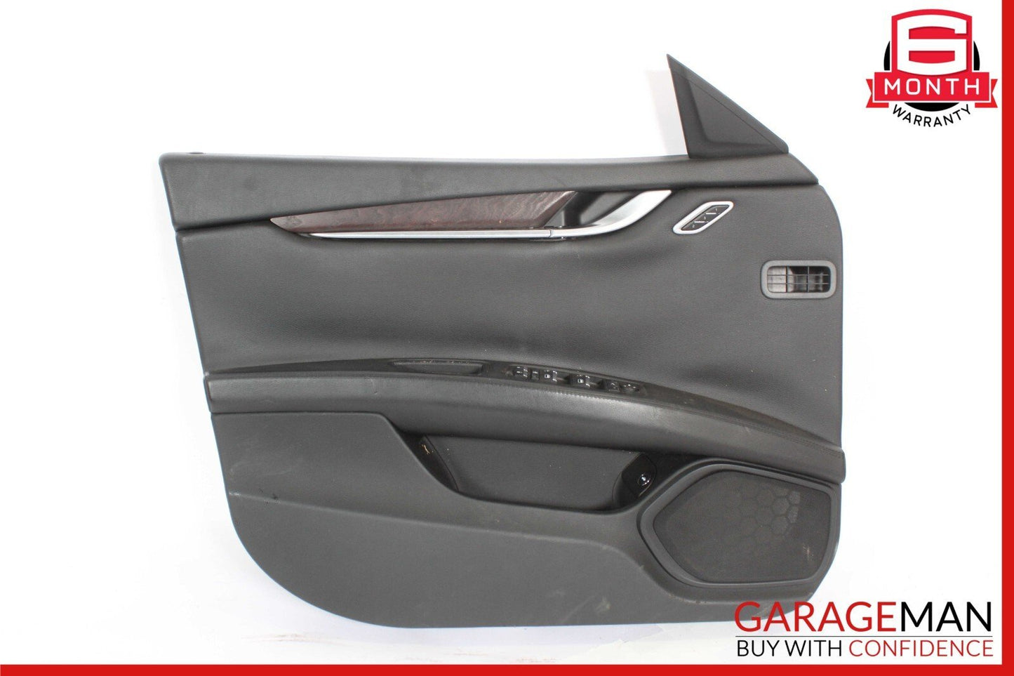 14-22 Maserati Ghibli M157 Front Left Driver Side Interior Door Panel Black OEM