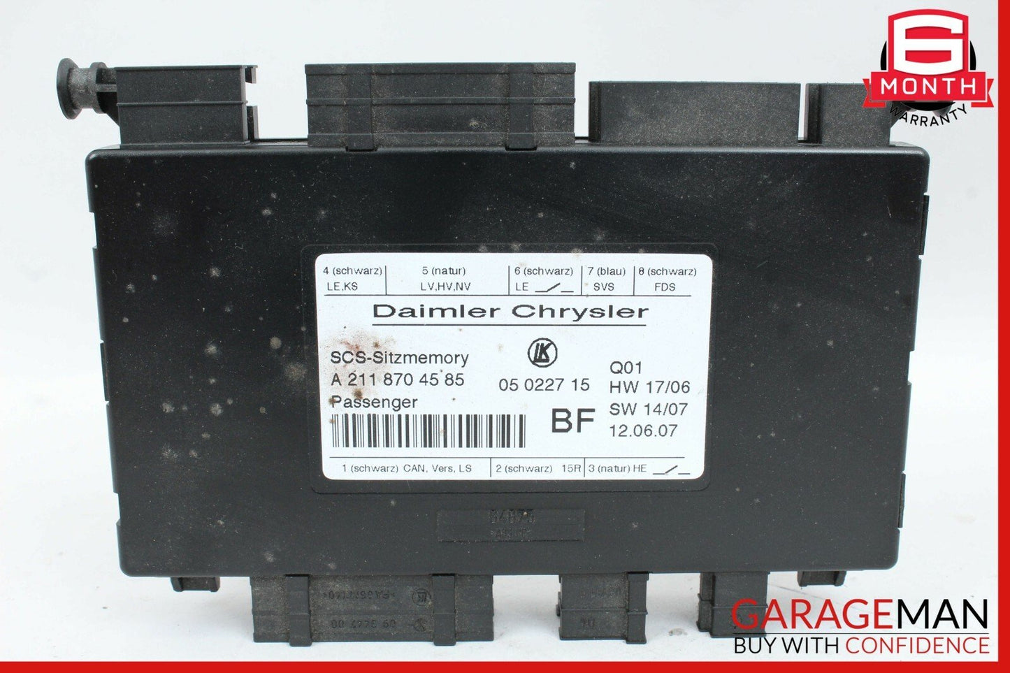 03-11 Mercedes W211 E350 CLS550 Front Right Passenger Seat Control Module OEM