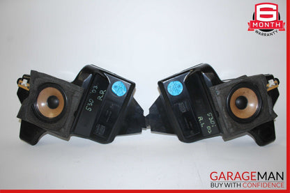 97-03 BMW E39 530i 540i Rear Side Shelf Subwoofer Speakers Assy Set of 2 Pc OEM