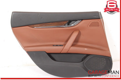 14-17 Maserati Quattroporte SQ4 M156 Rear Left Side Interior Door Panel OEM