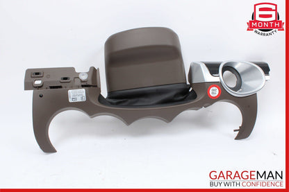 11-18 Porsche Cayenne 958 S Steering Column Dash Trim Cover Panel Brown OEM
