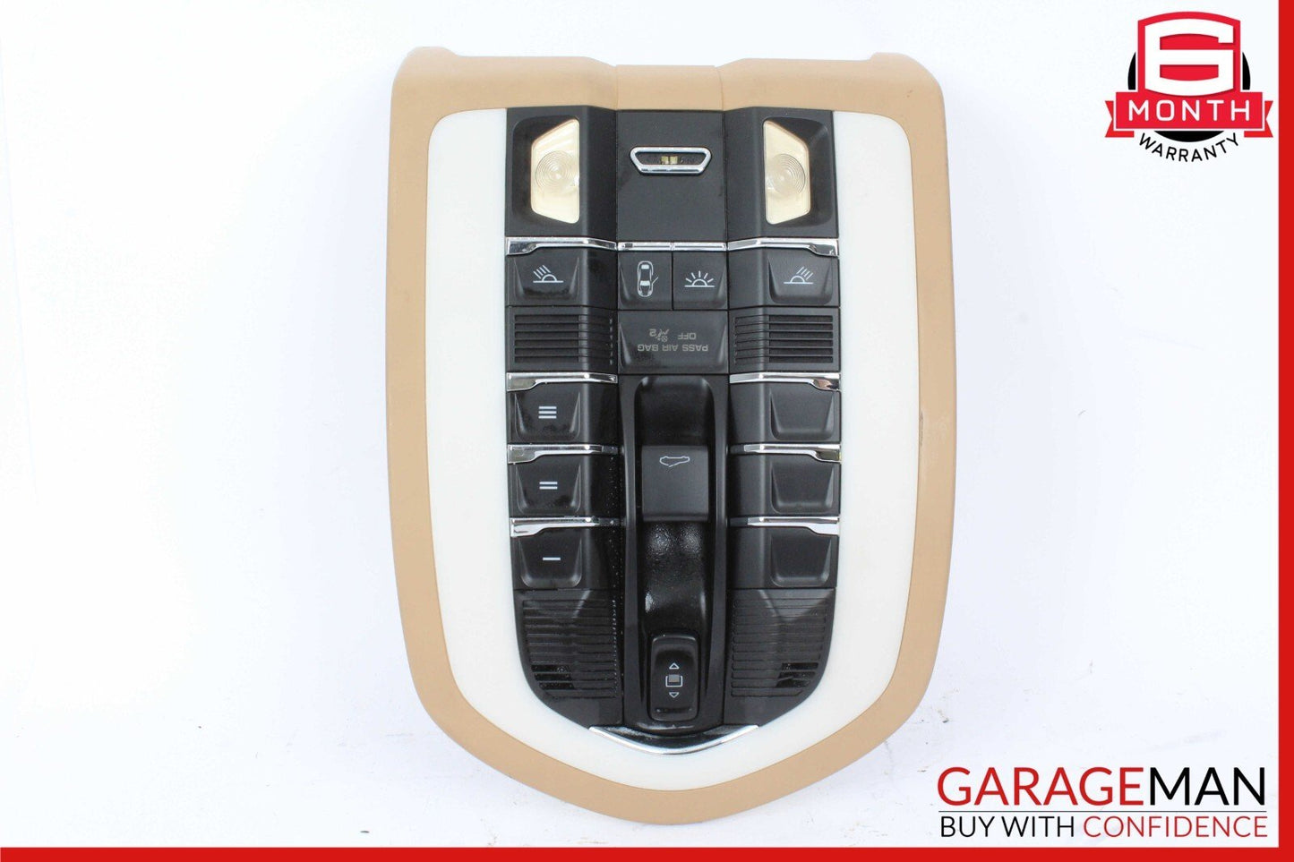 11-18 Porsche Cayenne 958 Front Overhead Dome Light Lamp Beige OEM