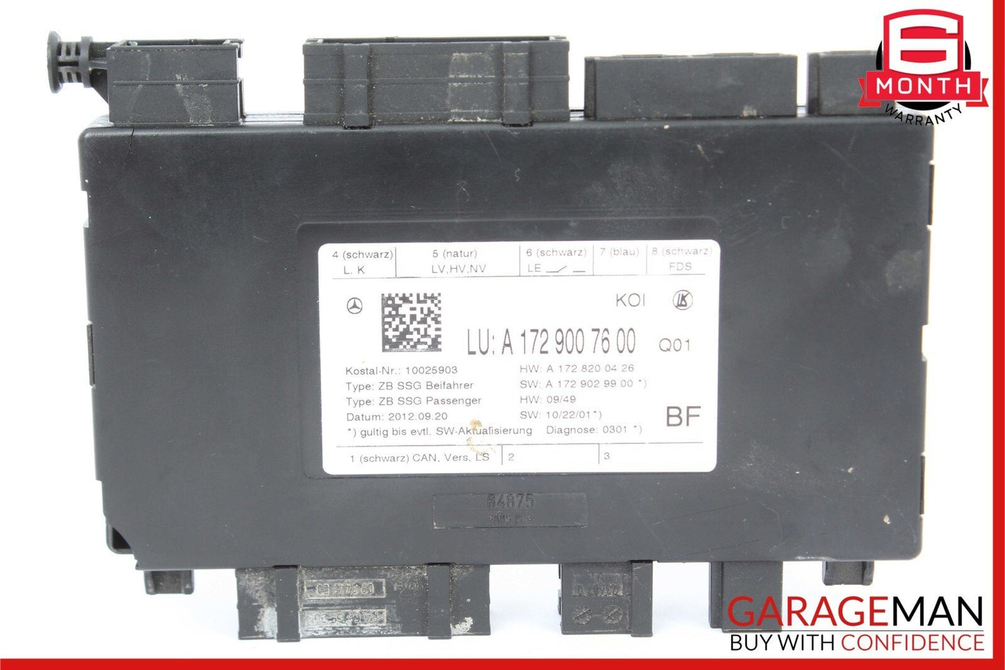 08-20 Mercedes W212 E350 CLS400 Front Right Passenger Side Seat Control Module