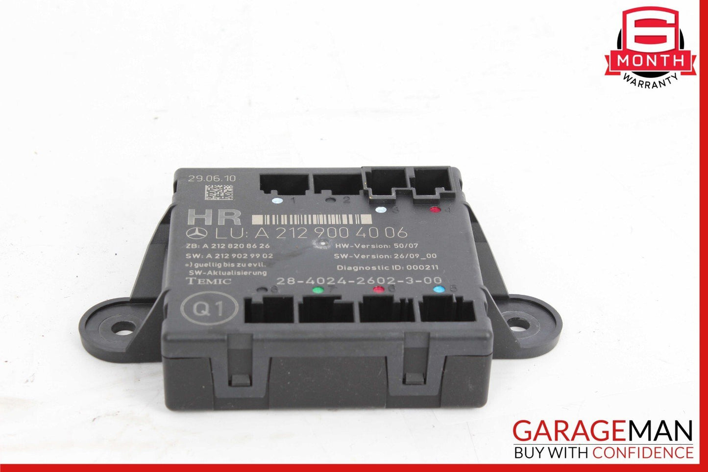 08-18 Mercedes C250 C350 GLK350 E550 Rear Right Side Door Control Module Unit