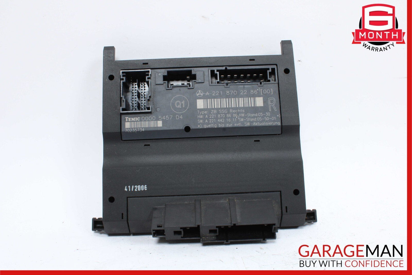 07-13 Mercedes W221 S550 Front Right Side Under Seat Controller Module Unit