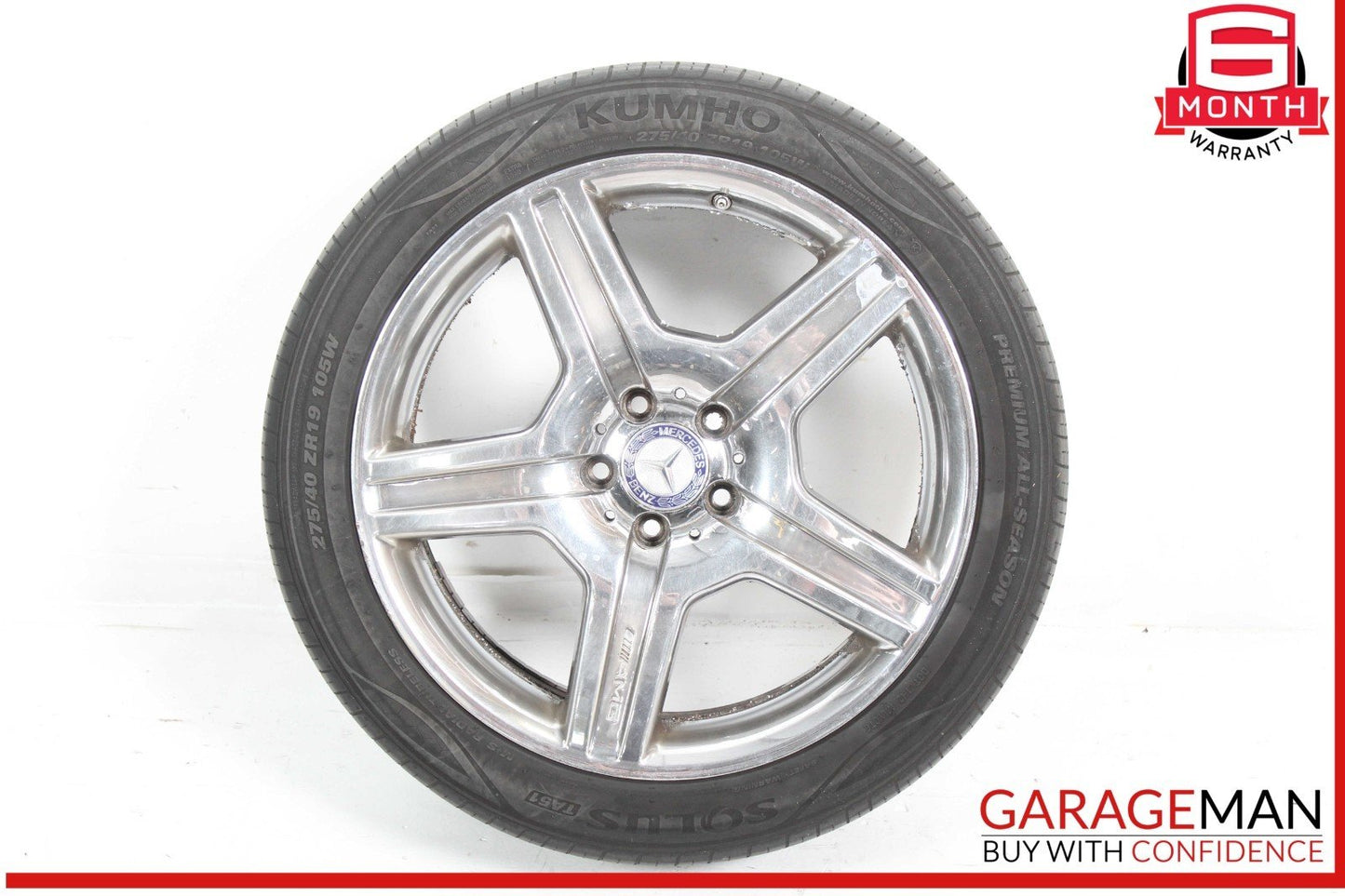 07-11 Mercedes W221 S550 CL63 AMG Wheel Tire Rim 9.5Jx19H2 ET43 OEM