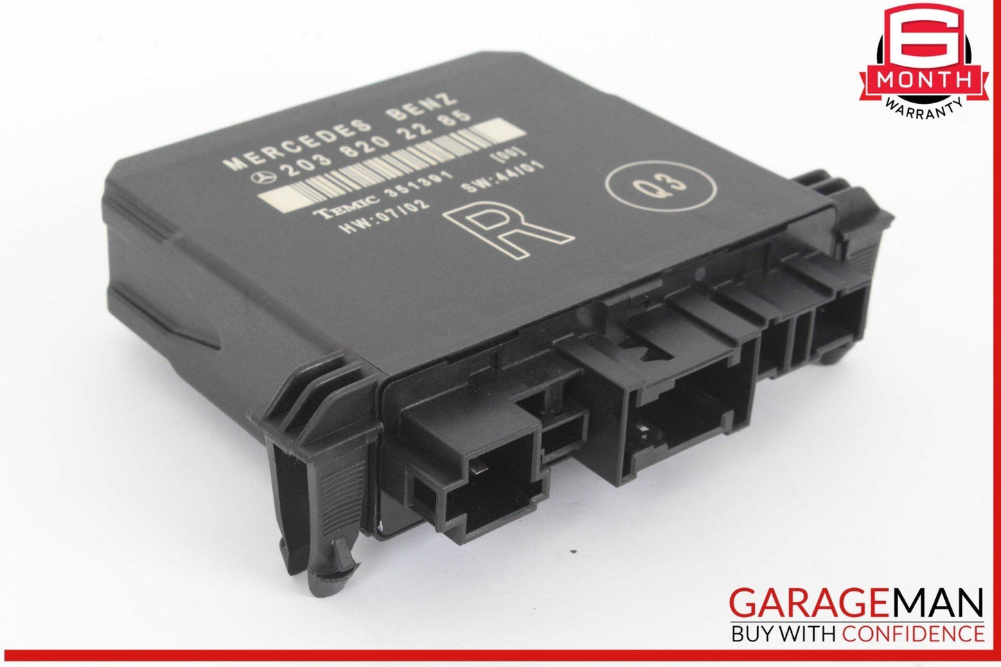 01-07 Mercedes W203 C240 C350 Rear Right Side Door Control Module 2038202285