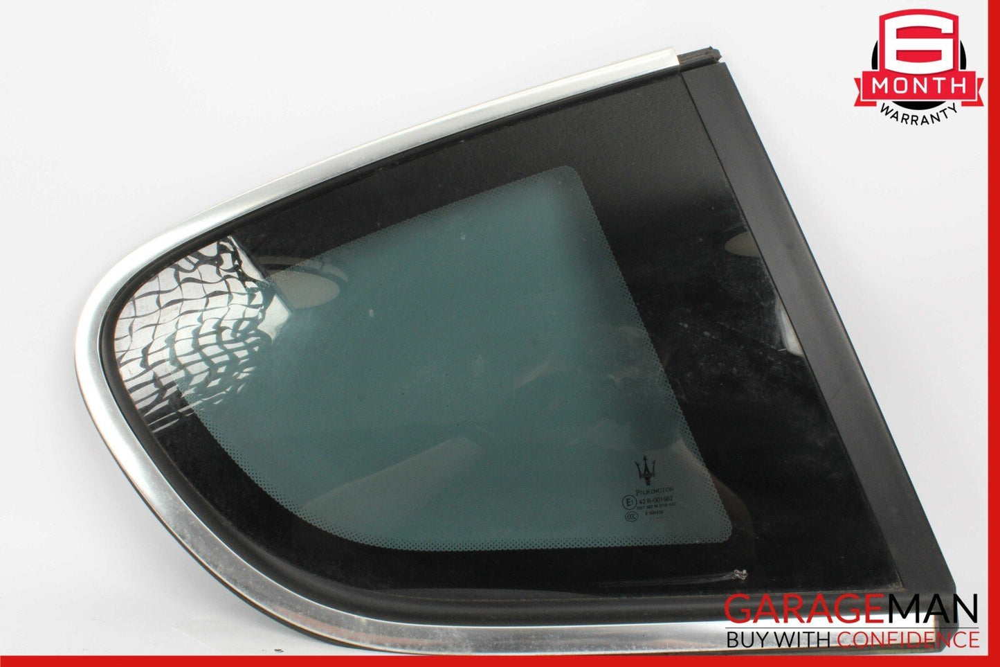 08-18 Maserati GranTurismo Rear Right Side Quarter Window Glass OEM