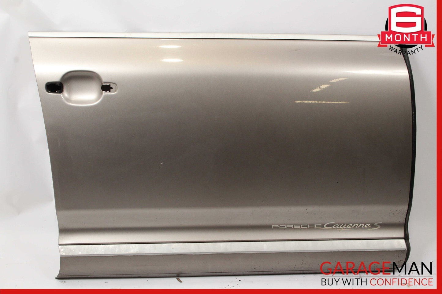 03-06 Porsche Cayenne 955 Front Right Passenger Side Exterior Door Shell Gray