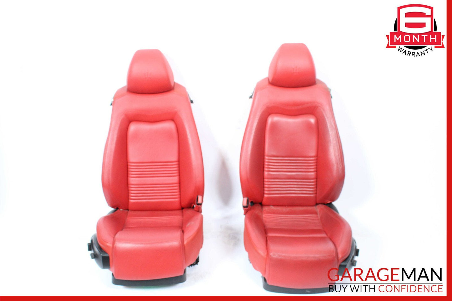 08-12 Maserati GranTurismo M145 Front Complete Seat Cushion Cover Assy Set