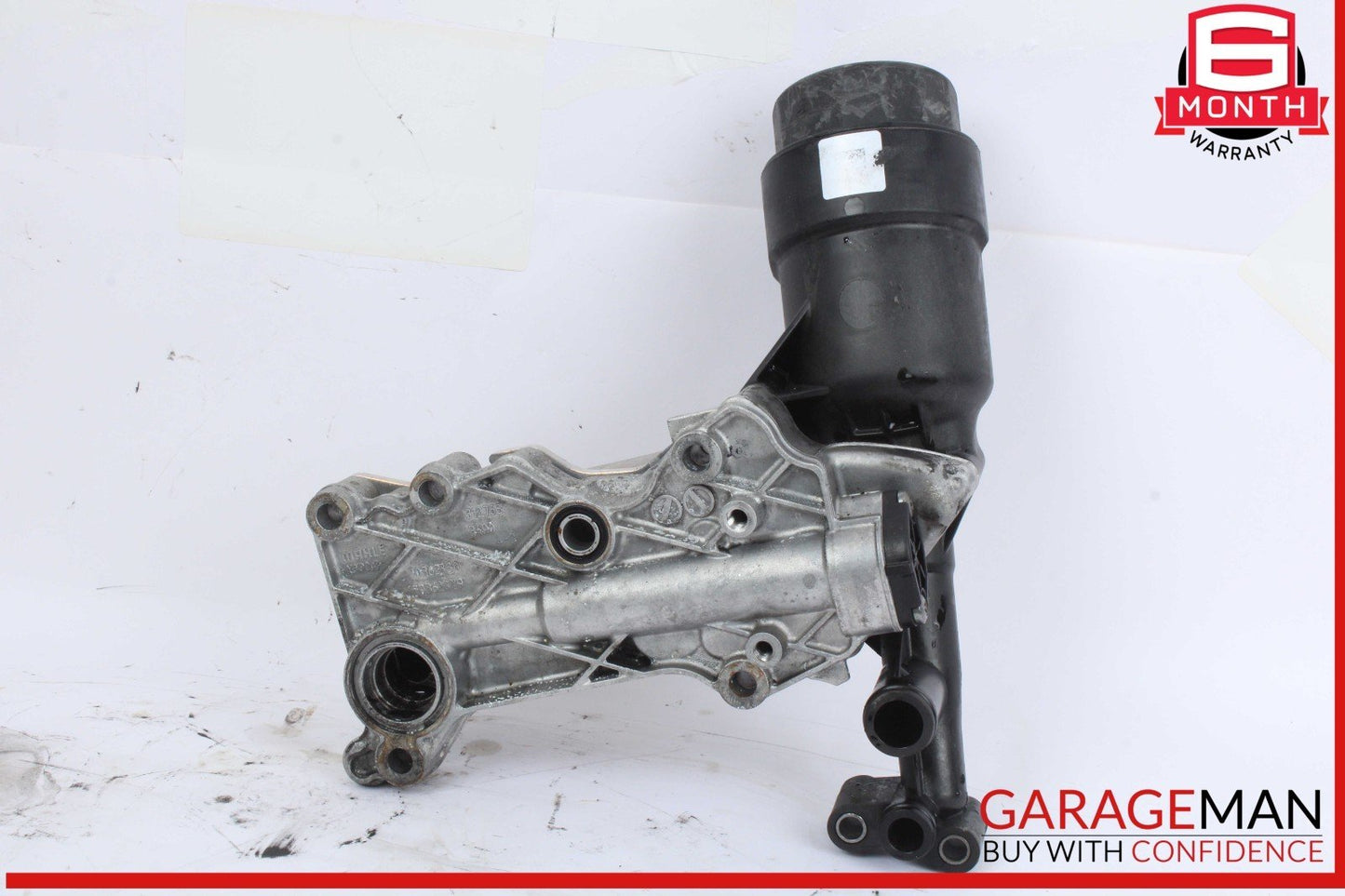 13-15 Mercedes X204 GLK250 Oil Filter Housing Assembly w/ Radiator Bracket OEM