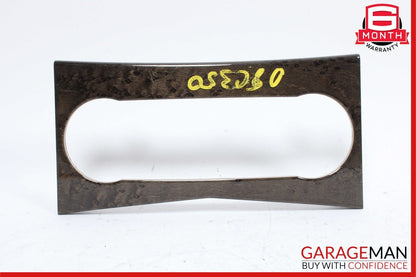 08-11 Mercedes W204 C350 C300 A/C Climate Control Switch Trim Cover Bezel Wood