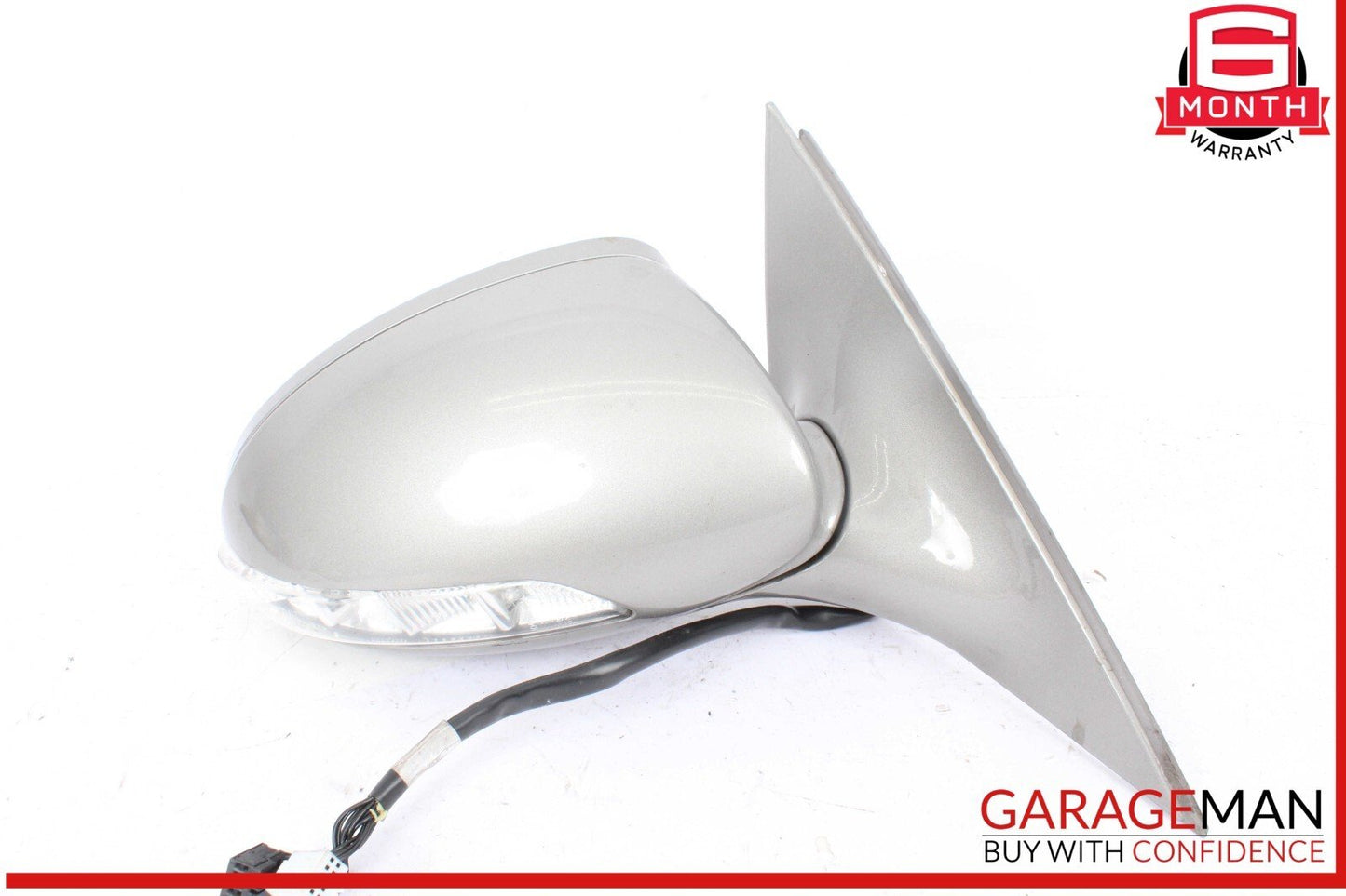 07-09 Mercedes W221 S550 S600 Front Right Side Door Rear View Mirror Silver OEM