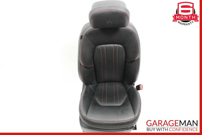14-17 Maserati Ghibli Front Right Complete Seat Cushion Cover Assembly Black