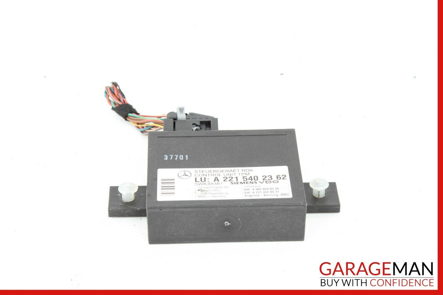 07-13 MERCEDES W216 CL550 S550 TIRE PRESSURE MONITOR MODULE 2215402362 OEM
