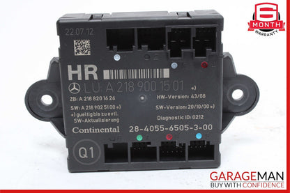 08-18 Mercedes E550 GLK350 CLS550 C300 Rear Right Side Door Control Module Unit