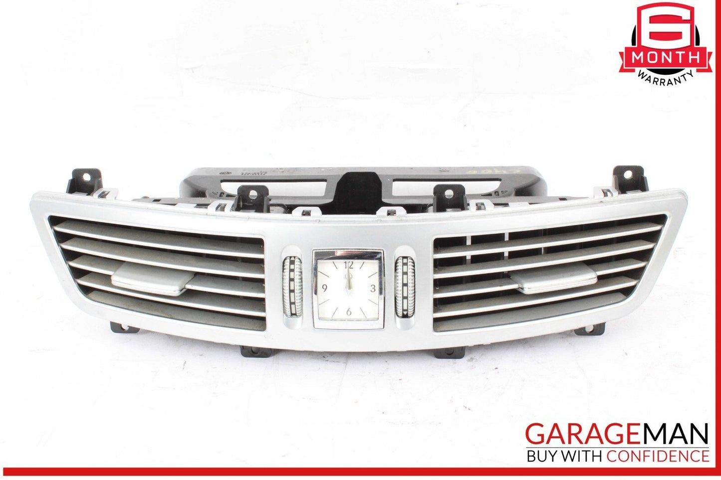 07-13 Mercedes W221 S400 Hybrid Center Dash A/C Air Vent Trim Clock OEM
