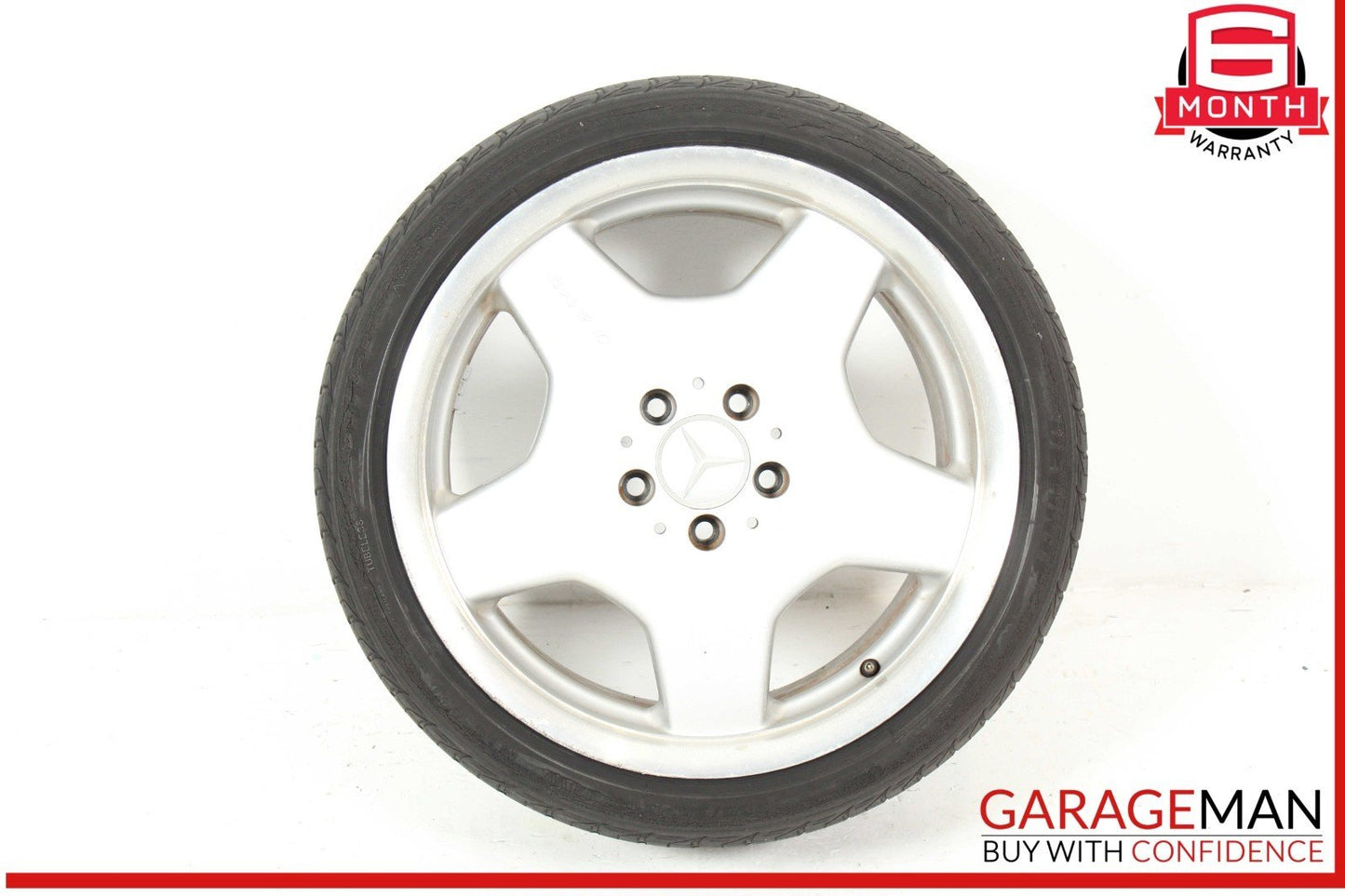 00-06 Mercedes W220 S500 CL55 AMG Rear Wheel Tire Rim 9.5x18H2 ET46 18" OEM