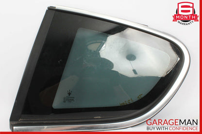08-18 Maserati GranTurismo Rear Left Side Quarter Window Glass OEM