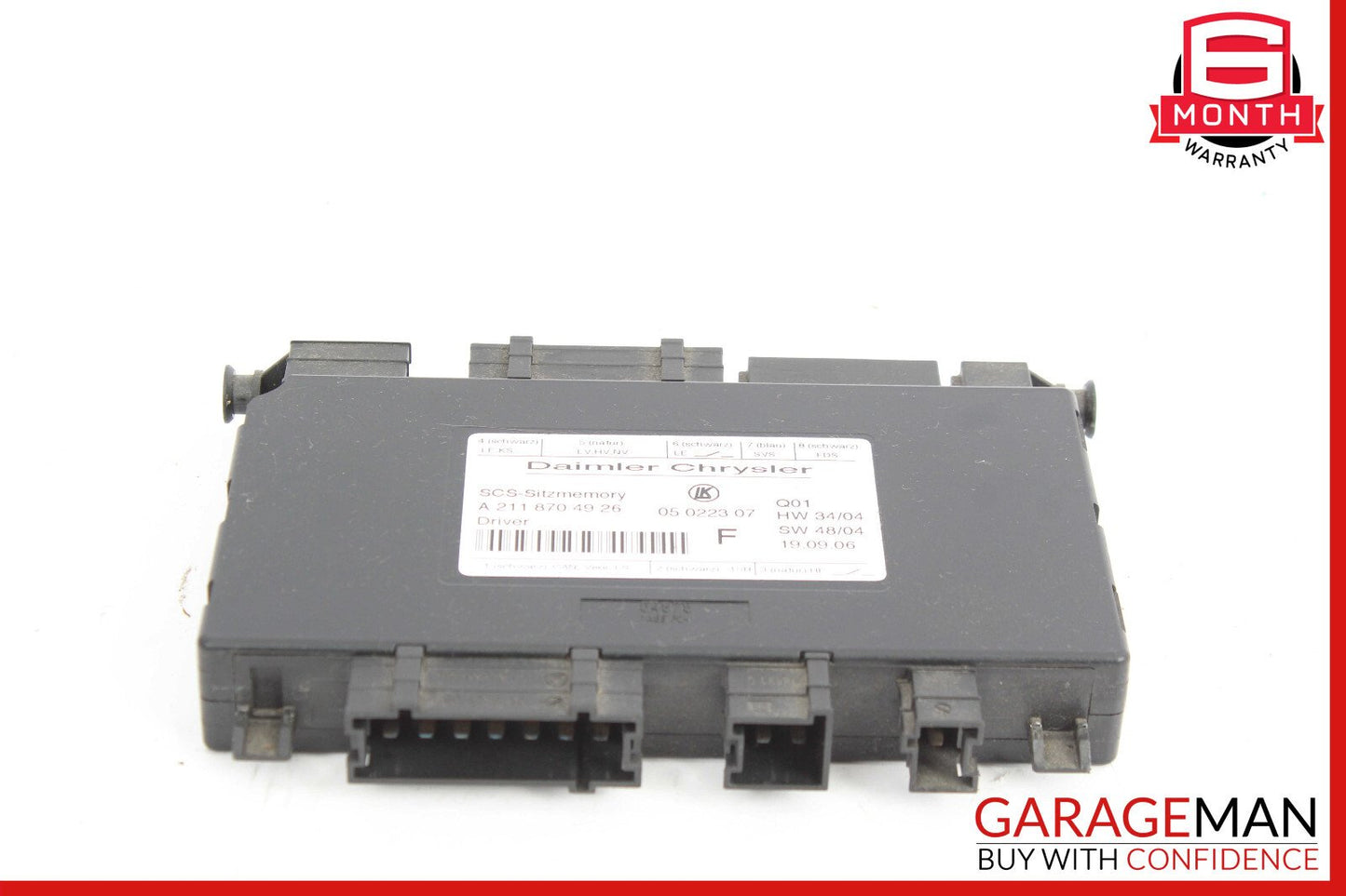 03-11 Mercedes W211 E320 ML350 Seat Control Module Front Left 2118704926 OEM