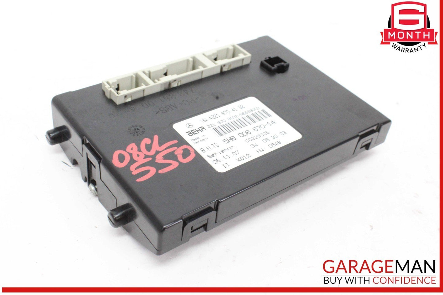 07-13 Mercedes W216 CL550 AC A/C Heater Control Module Unit 2218704192 OEM