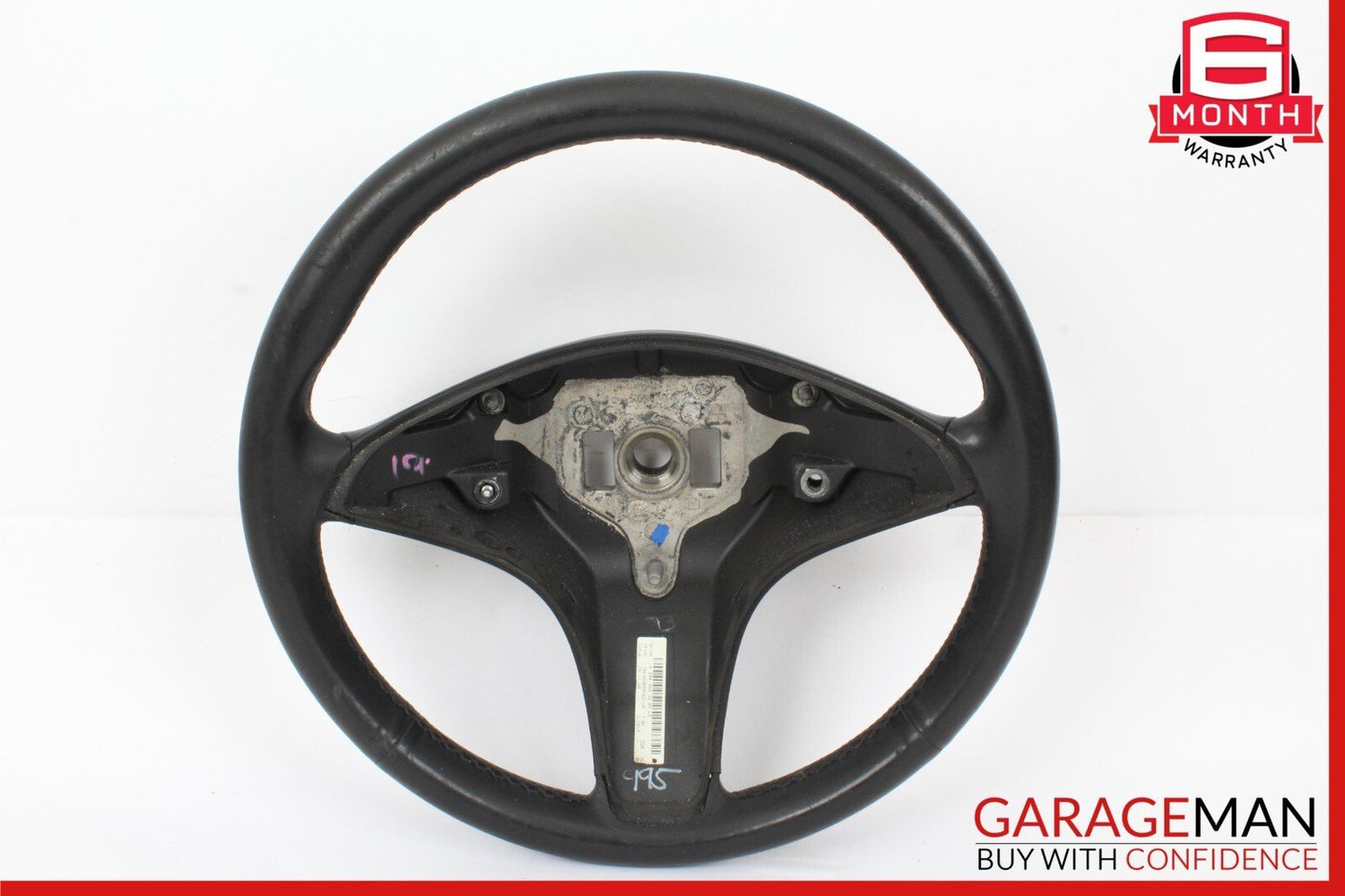 08-11 Mercedes W204 C300 4MATIC 3 Spoke Steering Wheel Leather Black 2044603203