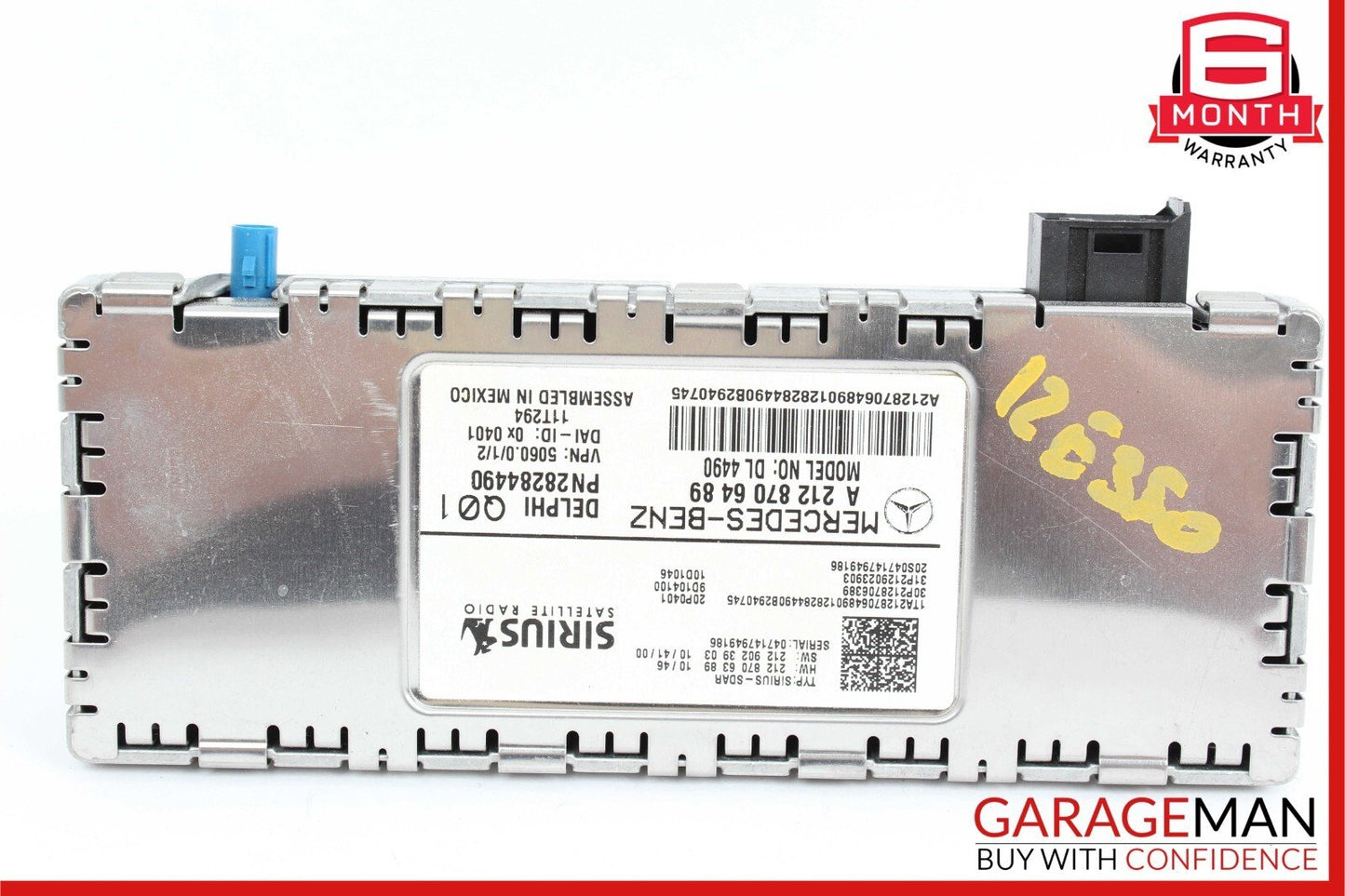 12-17 Mercedes W212 E350 C250 Sirius Satellite Radio Receiver 2128706489 OEM