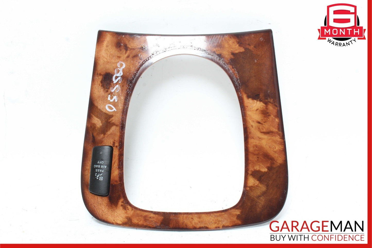 00-06 Mercedes W220 S430 S500 Front Center Console Shift Shifter Trim Bezel Wood