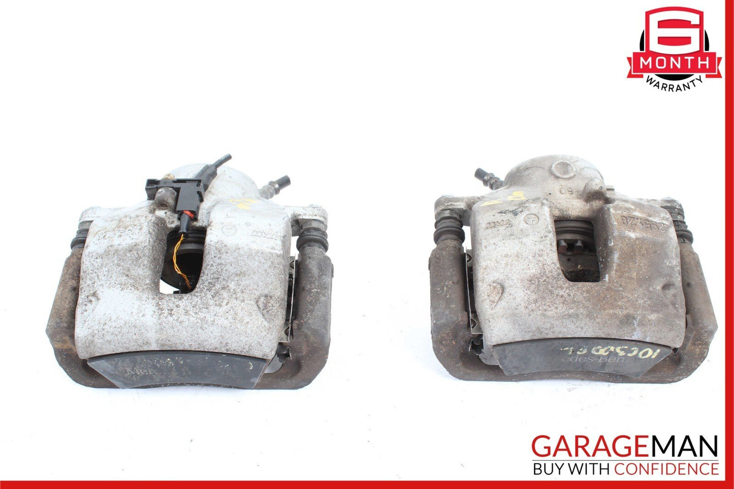 08-15 Mercedes W204 300 Front Left & Right Side Brake Calipers Caliper Set of 2
