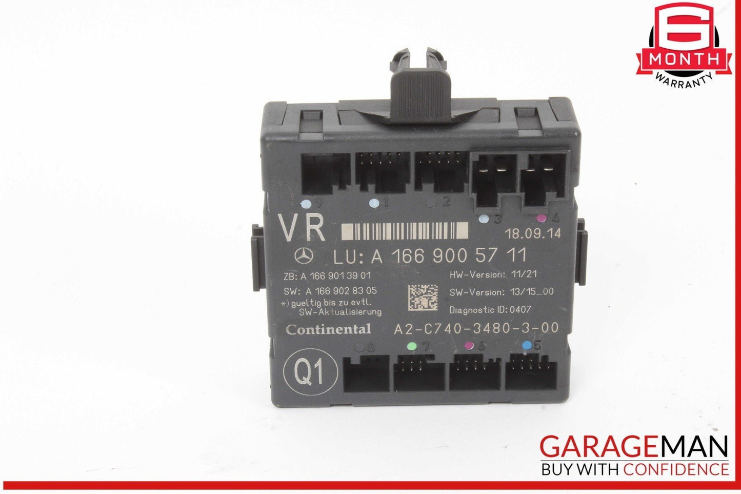 12-20 Mercedes W166 ML350 4MATIC CLA45 AMG Front Right Side Door Control Module