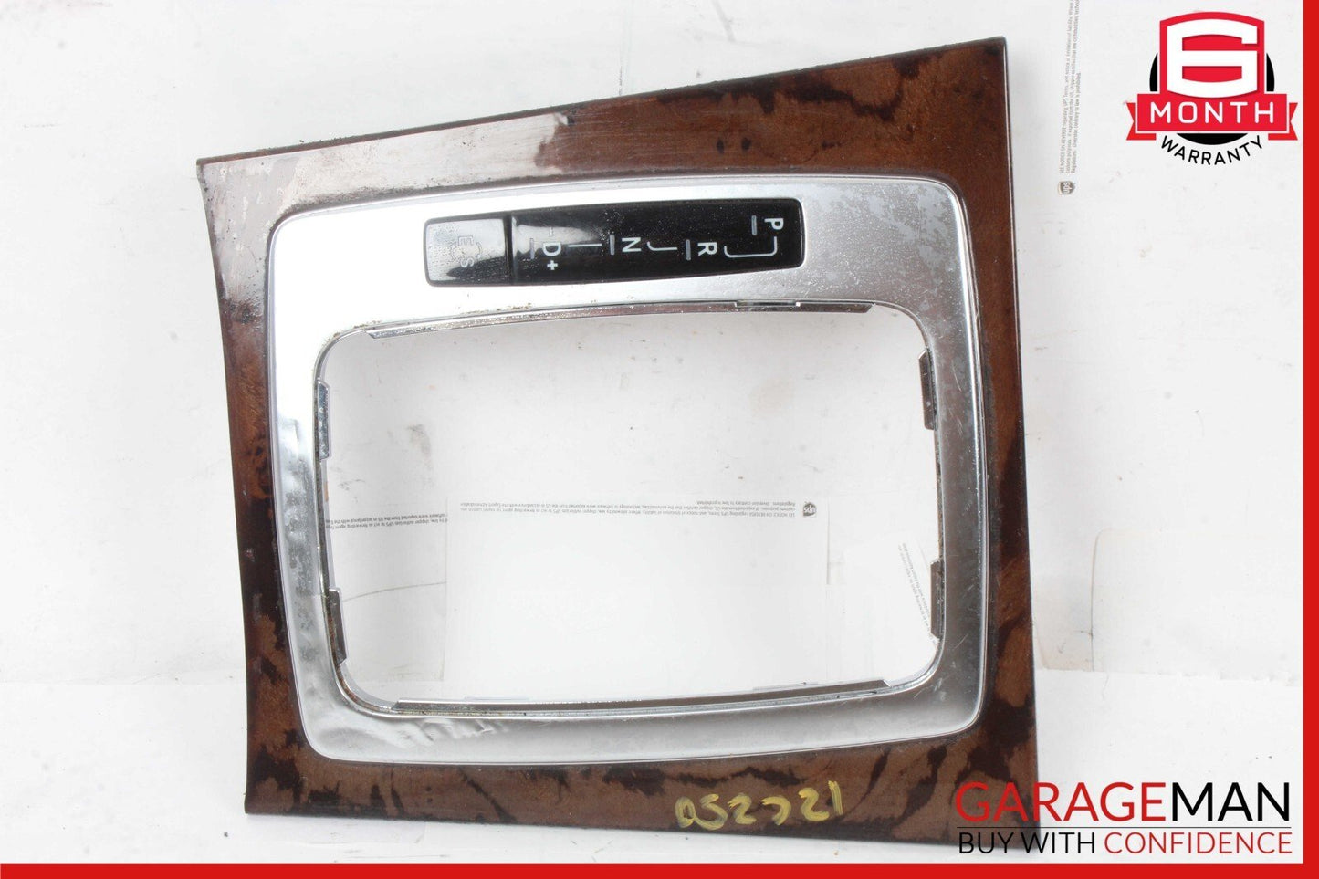 08-15 Mercedes W204 C250 Center Console Shifter Trim Cover Panel Bezel Wood Assy